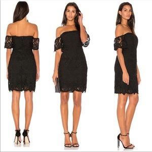 Revolve RSVP by BB Dakota Nathalie Lace Dress in Black